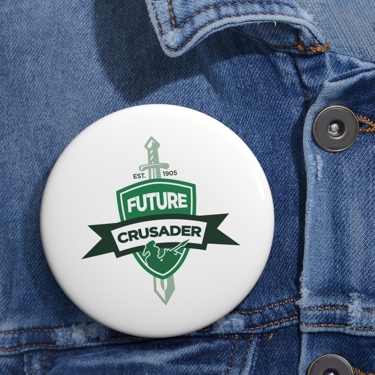 Future Crusader Pin